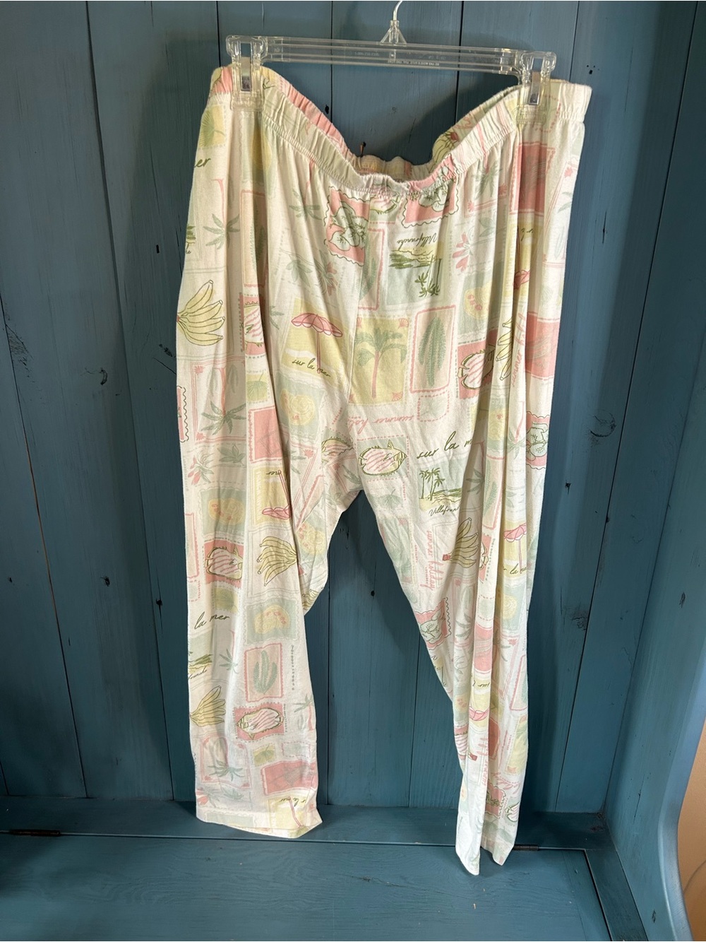 Summer Print PJ Pants w/Elastic Waistband | Size XL (14/16)